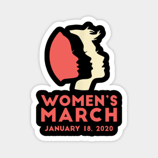 Women's March January 18 2020 Magnet