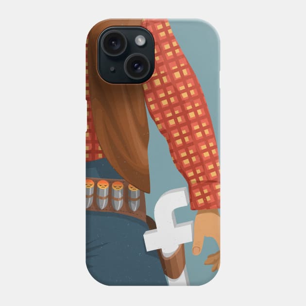 Cowboy Phone Case by John Holcroft