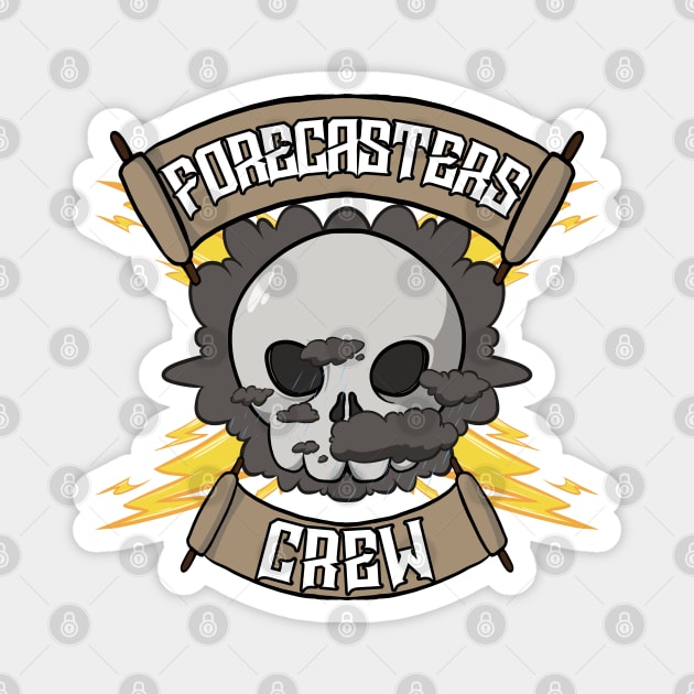 Forecasters crew Jolly Roger pirate flag Magnet by RampArt