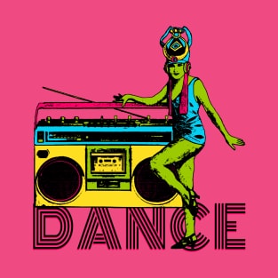 Dance 80s Boom Box 20s Flapper Mash Up T-Shirt