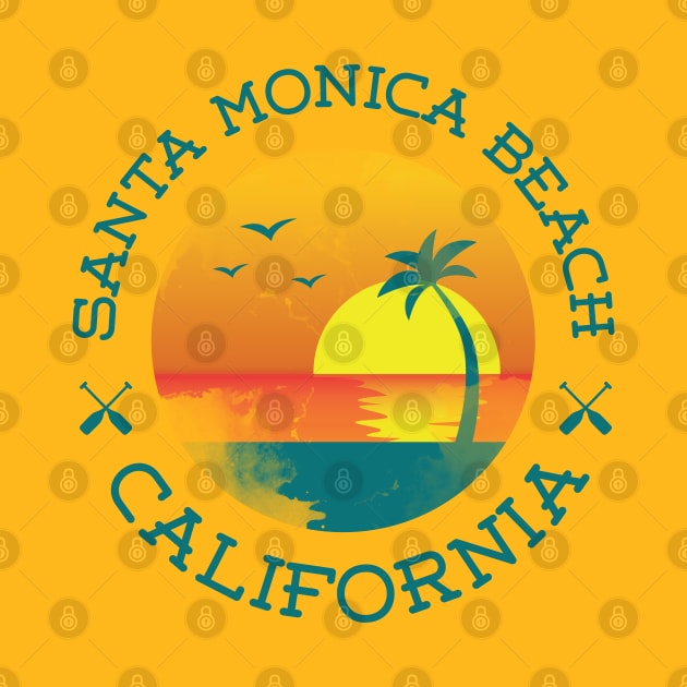 Santa Monica Beach California shirt by ICONZ80