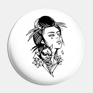 Geisha by Digent.ink Pin