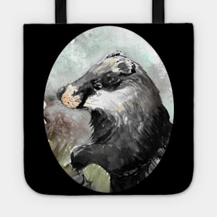 Badger watercolour 15/01/21 - nature inspired art and designs Tote