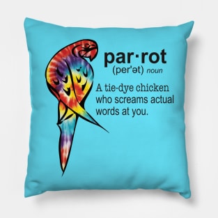 Tie-dye Parrot Pillow