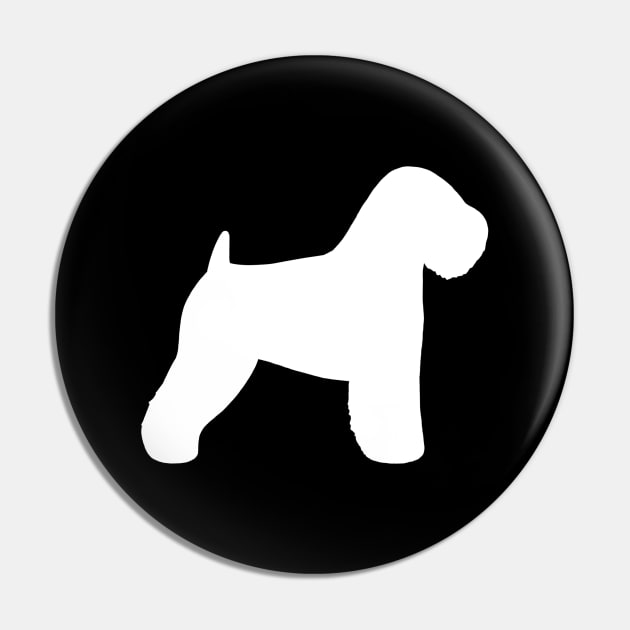 Soft Coated Wheaten Terrier Silhouette Pin by Coffee Squirrel