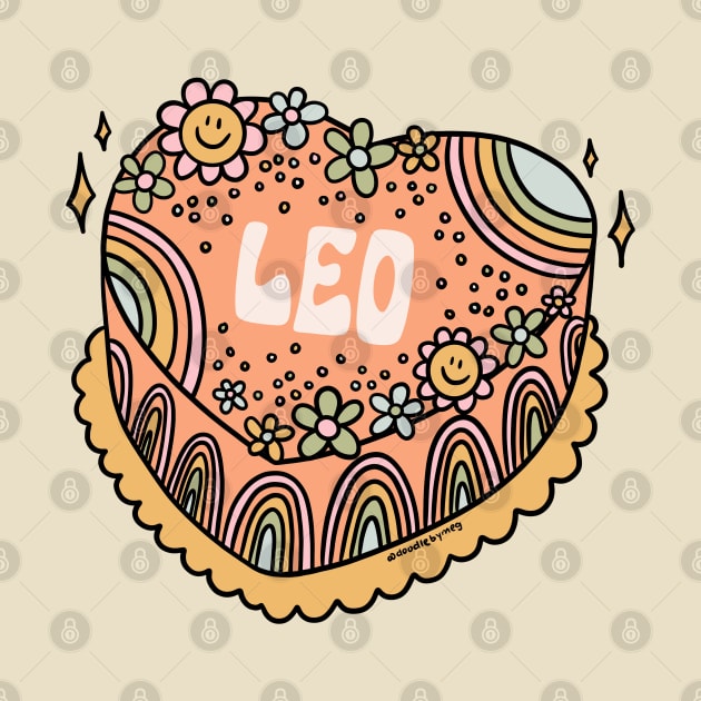 Leo Heart Cake by Doodle by Meg