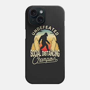 Social Distancing World Champions Funny Antisocial Introvert Phone Case