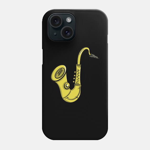 Saxaphone Phone Case by Brianjstumbaugh