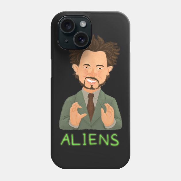 Aliens Phone Case by SarahWrightArt