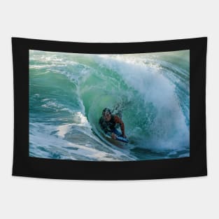 Bodyboarder in action Tapestry