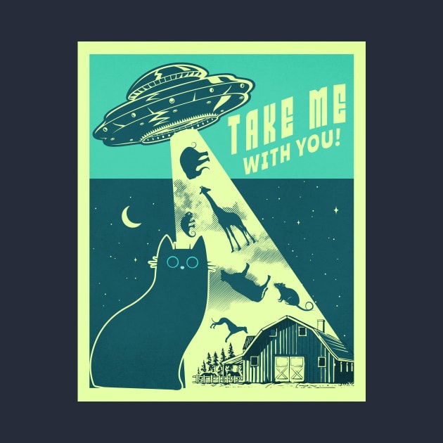 Take me with you! Sci Fi Cat by Liesl Weppen