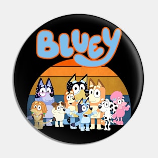 Bluey Retro Pin