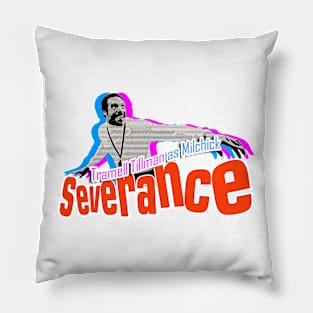 severance series Tramell Tillman as Milchick fan works graphic design by ironpalette Pillow