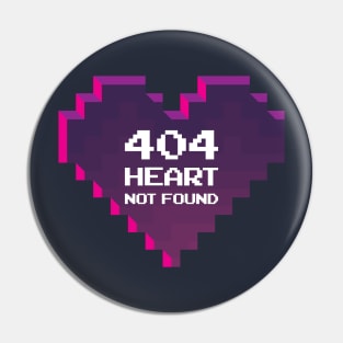 HEART NOT FOUND Pin