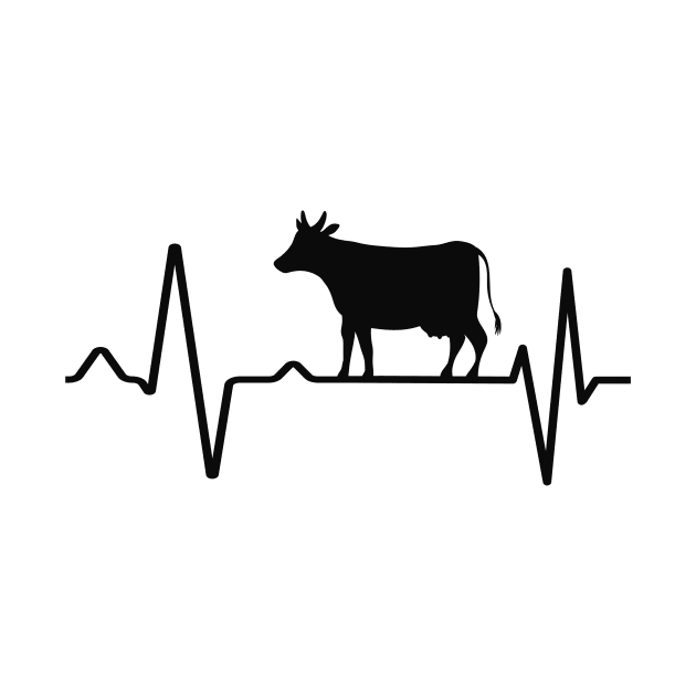 Cow heartbeat by Foxxy Merch