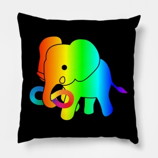 Baby Elephant Autism Acceptance Pillow