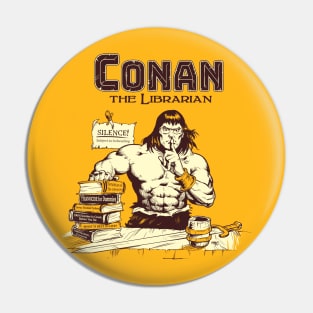 Conan the Librarian Alt Vertion Pin