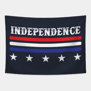 Patriotic American Independence Stars Stripes Retro Tapestry