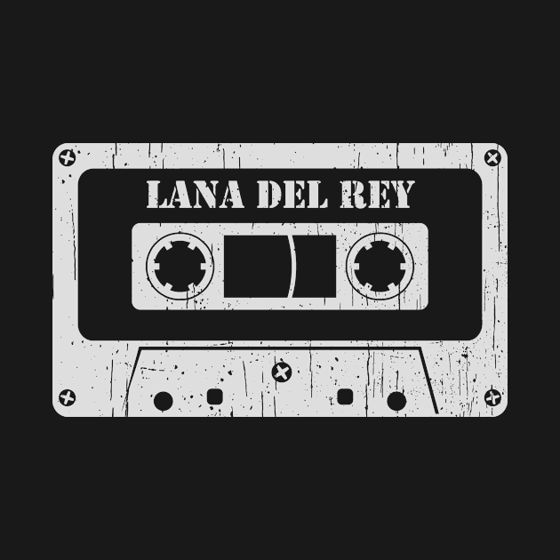 Lana Del Rey - Vintage Cassette White by FeelgoodShirt