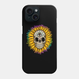 Trippy skull Phone Case