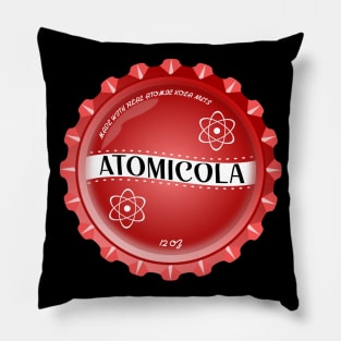 Atomic Cola Soda Bottlecap Pillow