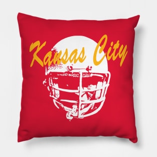 Kansas City Old School Football (Red) Pillow