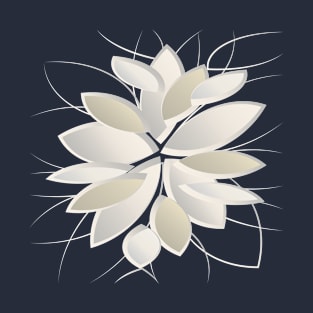 white stone petals T-Shirt