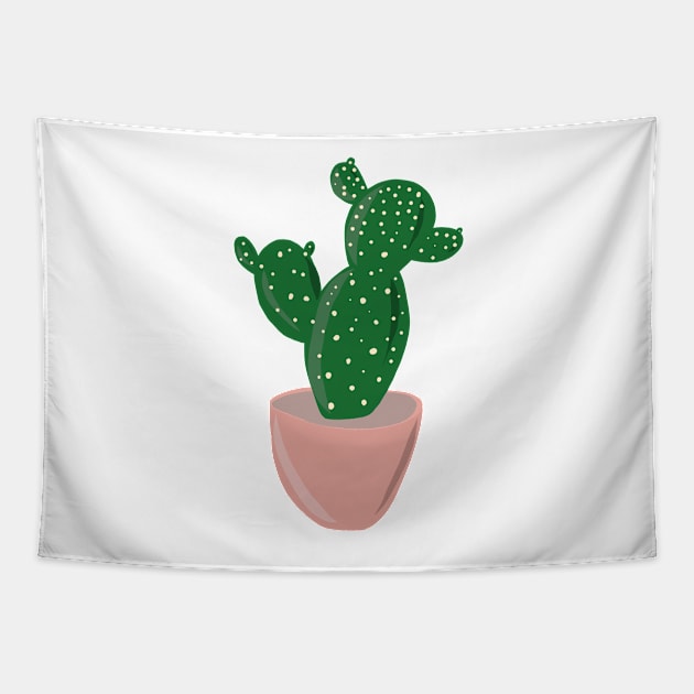 Angel Wing Cactus Tapestry by JuliesDesigns