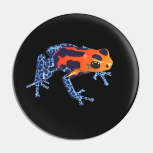 FROG - COLORFUL FROG - POISON FROG - Watercolor Painting Pin