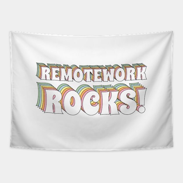 Remotework rocks Tapestry by birdo