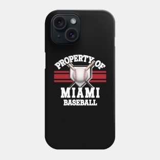 Proud Name Miami Graphic Property Vintage Baseball Phone Case