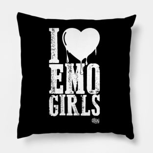 I love EMO Girls Pillow