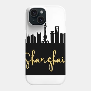 SHANGHAI CHINA DESIGNER SILHOUETTE SKYLINE ART Phone Case