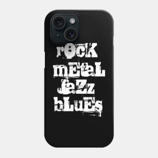 rock punk blues jazz lover Phone Case