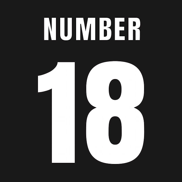 NUMBER 18 FRONT-PRINT by mn9