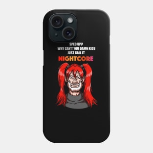 CoOf Call It Nightcore Old In Red Anime Wig (ny) Phone Case