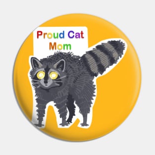 Proud Cat Mom Pin