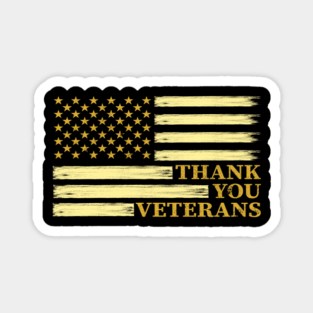 Thank You Veterans Magnet by RockyDesigns