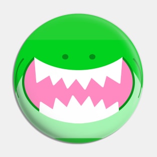 Green Shark Pin