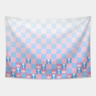 Kingdom Hearts - Blue and Pink Pattern Tapestry