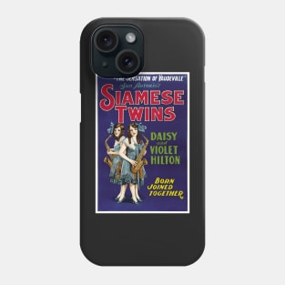 Siamese Twins, 1931. Vintage Poster Phone Case