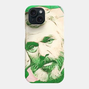 Thomas Carlyle Green Portrait | Thomas Carlyle Artwork 9 Phone Case