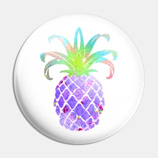 Aloha pineapples, iridescent purple Pin