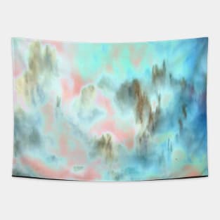 Misty mountain morning Tapestry