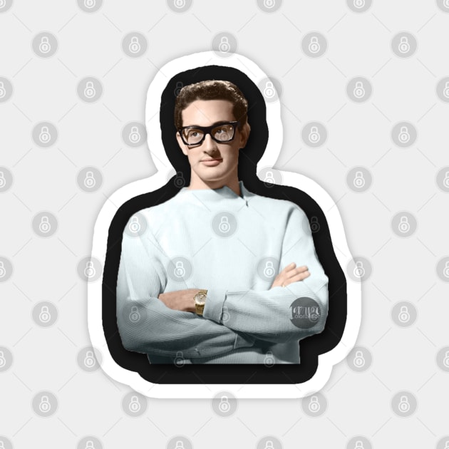 Buddy Holly - Colorized Magnet by Laurynsworld