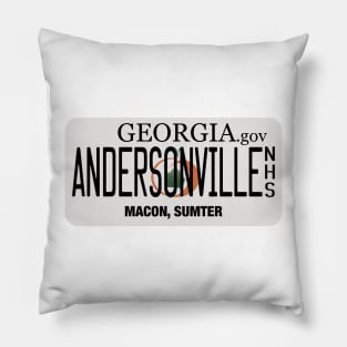 Andersonville National Historic Site license plate Pillow