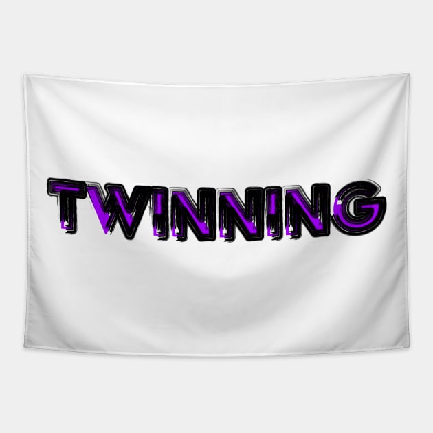 Twinning Purple Tapestry by LahayCreative2017