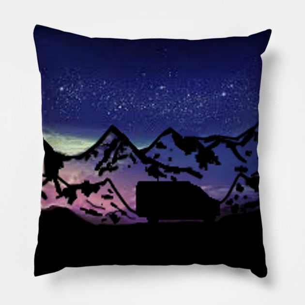 Van camping Pillow by WifiInHell