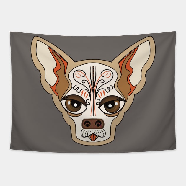 Chihuahua Dog Tapestry by FlippinTurtles