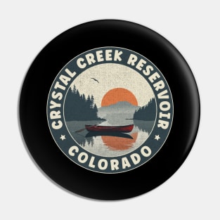 Crystal Creek Reservoir Colorado Sunset Pin